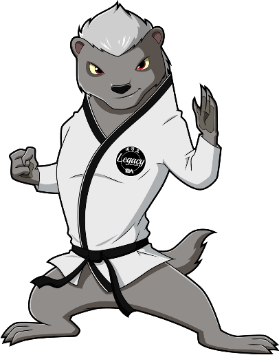 Mighty Badgers mascot ready to train