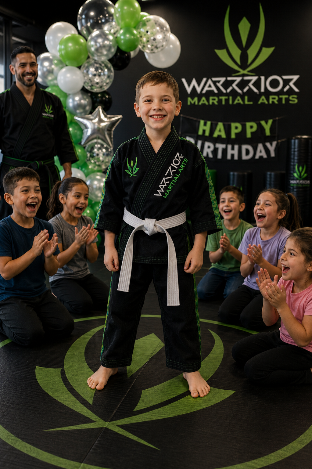 Birthday star celebrating on the Legacy mat